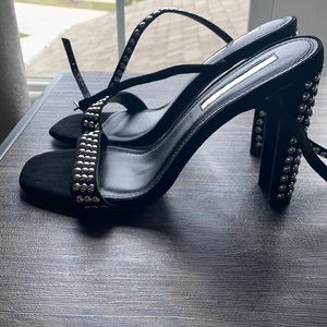 New worn heels with studs